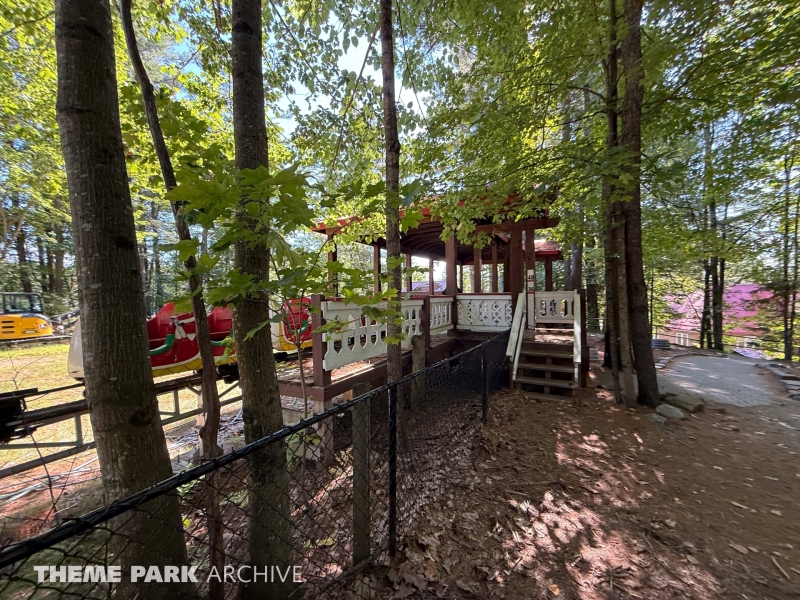 Rudolph's Sleigh Ride Roller Coaster at Santa's Village Muskoka's Theme Park