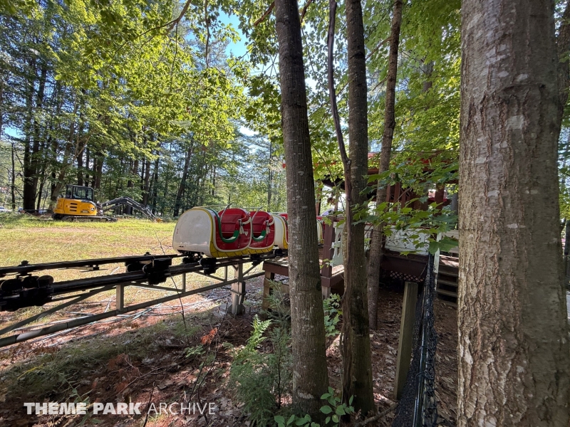 Rudolph's Sleigh Ride Roller Coaster at Santa's Village Muskoka's Theme Park