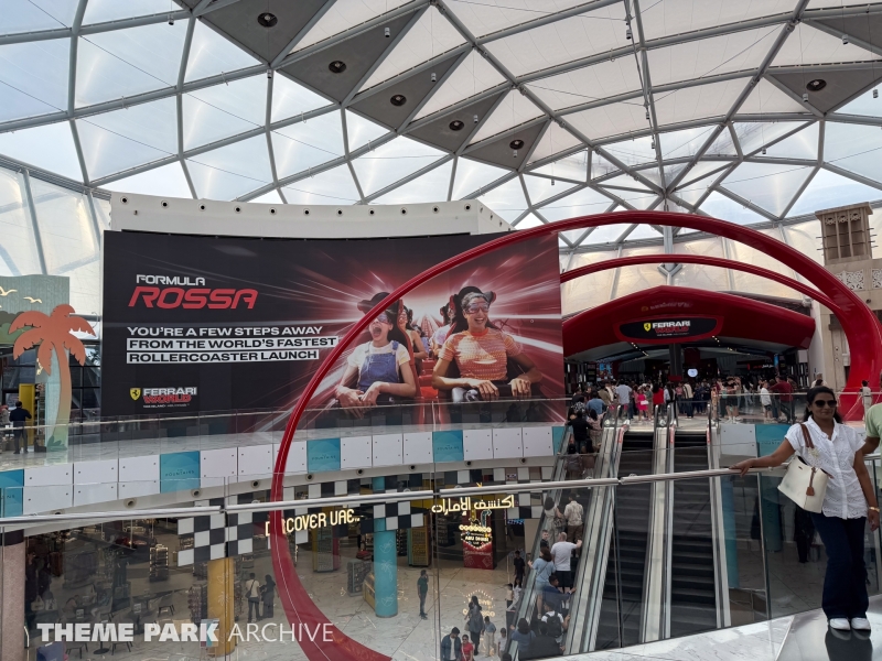 Entrance at Ferrari World Yas Island