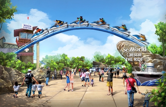 A SeaWorld Animal Rescue-theme ride concept announced in today&apos;s SeaWorld Entertainment, Inc. Analyst and Investor presentation. (PRNewsFoto/SeaWorld Entertainment, Inc.)