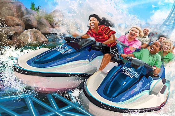 A SeaWorld Animal Rescue-theme ride concept announced in today&apos;s SeaWorld Entertainment, Inc. Analyst and Investor presentation. (PRNewsFoto/SeaWorld Entertainment, Inc.)